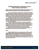 thumbnail of Evaluating Plasticizers for Elastomers used in High Temperature Applications
